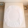 Skin Friendly Cotton Fitted Cover Sheet With Elastic Bands Mattress Cover Solid Color Fitted Sheet King Size Bed Sheet