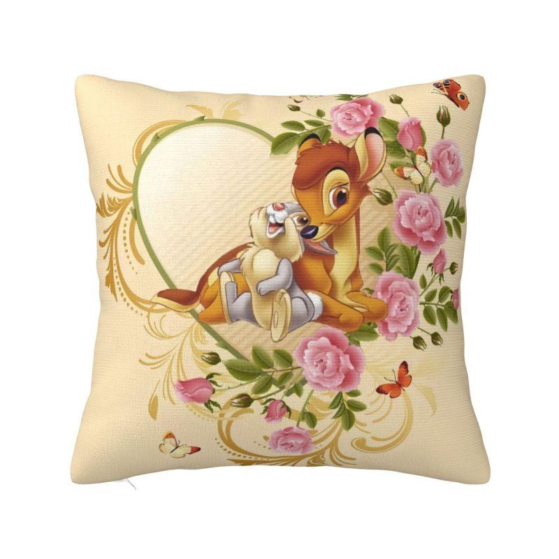 Custom Disney Film Bambi Cartoon Luxury Pillow Cover Living Room Decoration Anime Deer Cute Car Cushion