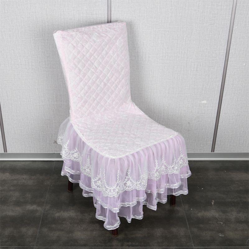 

Новинка Чехол на стул Кружевной Цельный Для Дома Обеденный Стол и Спинка Стула Современный Простой Европейский Тканевый Чехол на Сиденье Чехол на Стул Lace Pink Dining chair normal size
