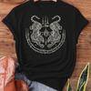 Tigerstriped Sashimi Sak Yant Thai Tattoos Featuring Twin Tigers Muay Thai Magic Thai Printed Tshirt Shortsleeve Casual Top