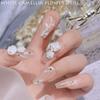 30Pcs Flower Nail Decor Glitter Stylish Nail Accessories Artificial Flower Nail Art Stud
