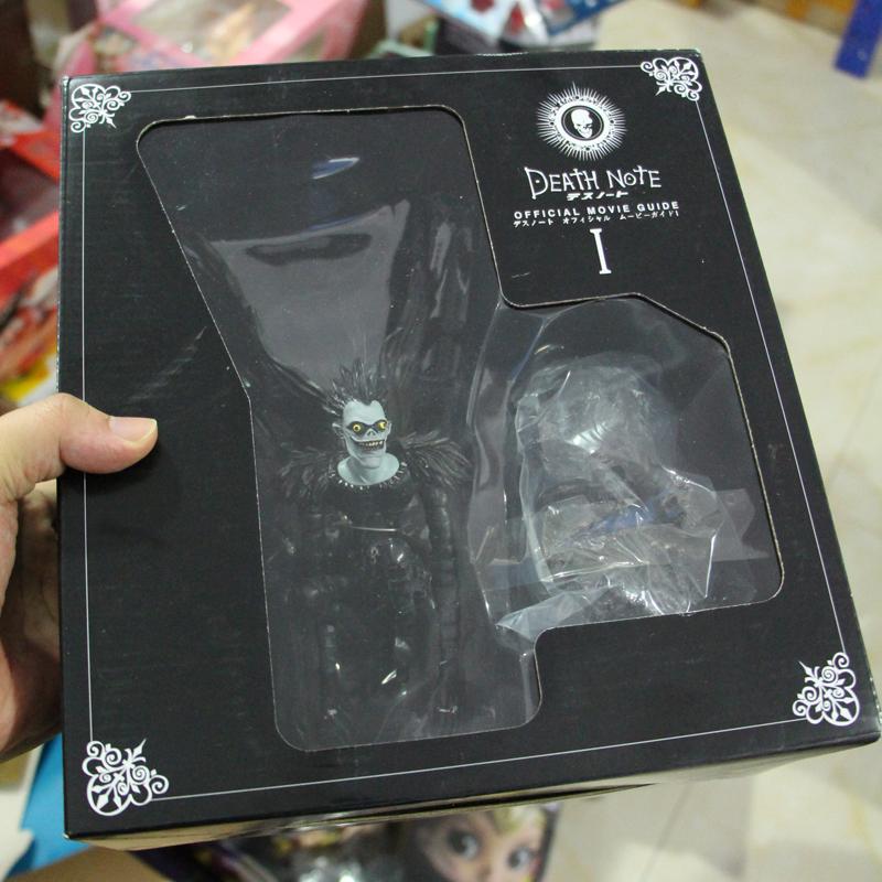 26cm Anime Death Note Official Movie Guide L Killer Ryuuku Ryuk with Skull Base PVC Action Figures Toys
