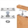 Stainless Steel Pivot Hinge for Modern Wardrobe Doors 360-Degree Rotating Design