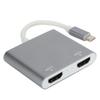 TypeC To 2 In 1 HD Multimedia Interface Adapter Video Converter for MacbookPro 2015 2016 2017 2018