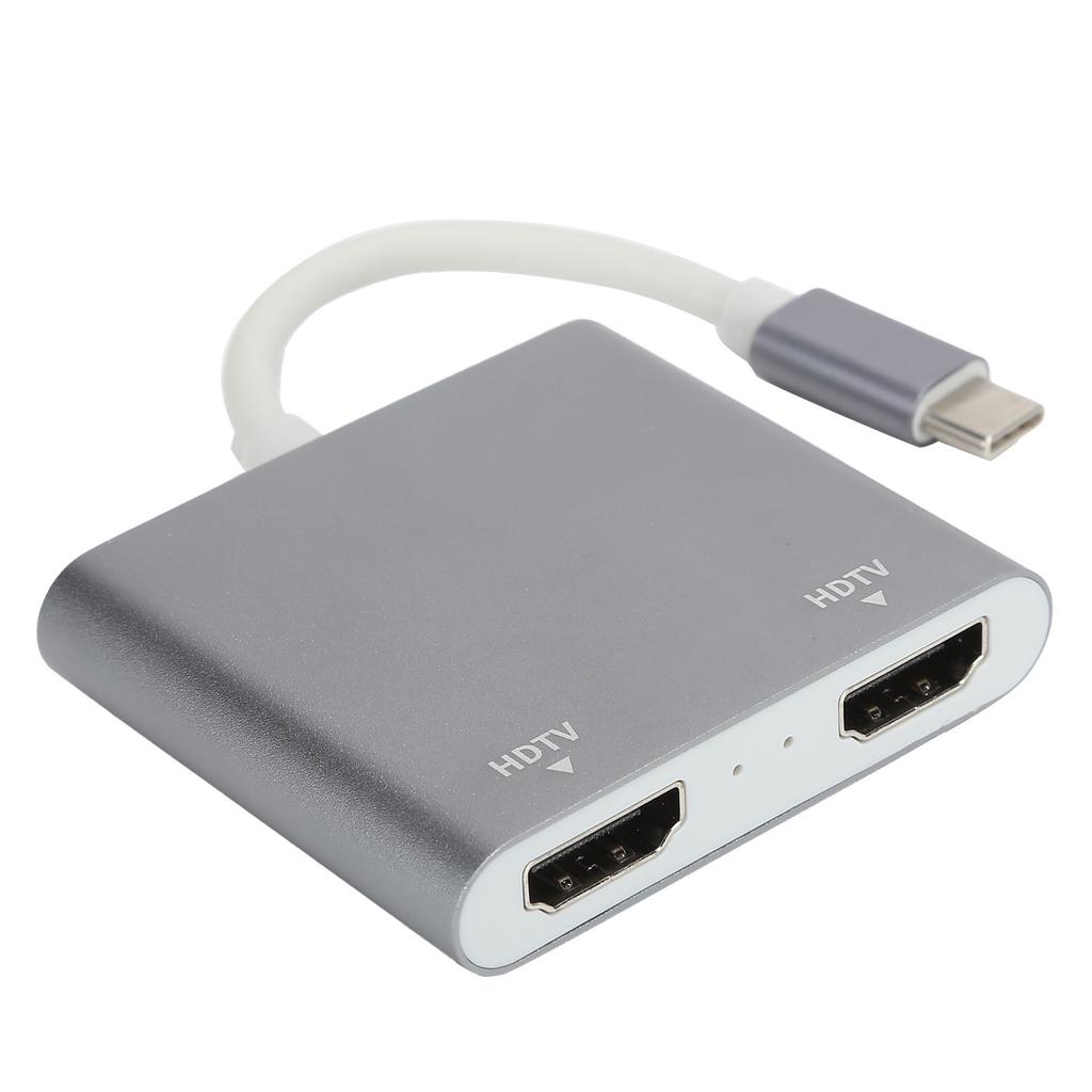 TypeC To 2 In 1 HD Multimedia Interface Adapter Video Converter for MacbookPro 2015 2016 2017 2018