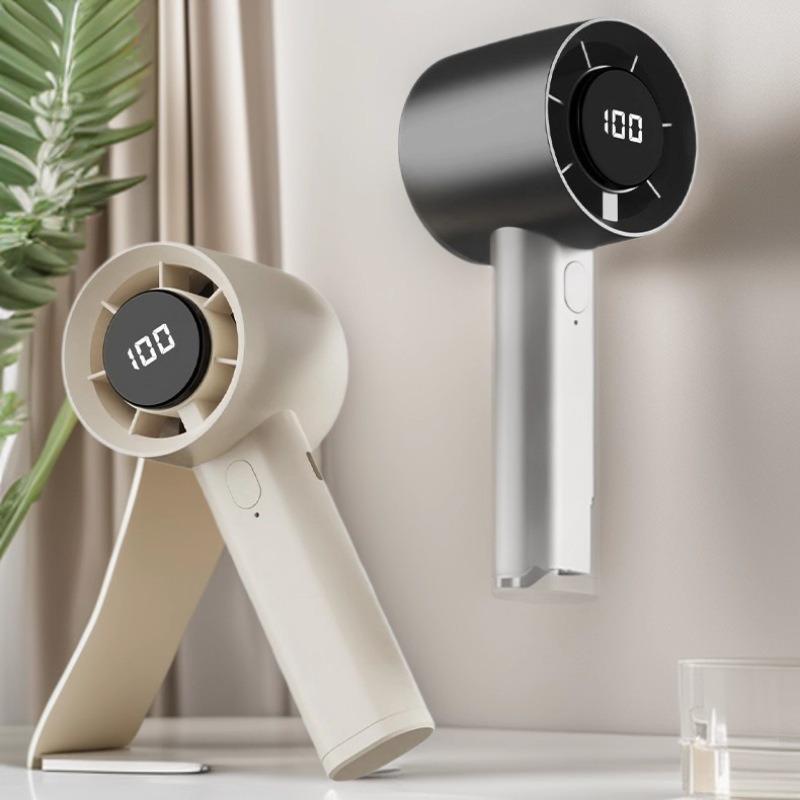 Compact Handheld Fan with USB Power, Stepless Speed Control & Digital Display - Ideal for Home/Desktop or as a Gift