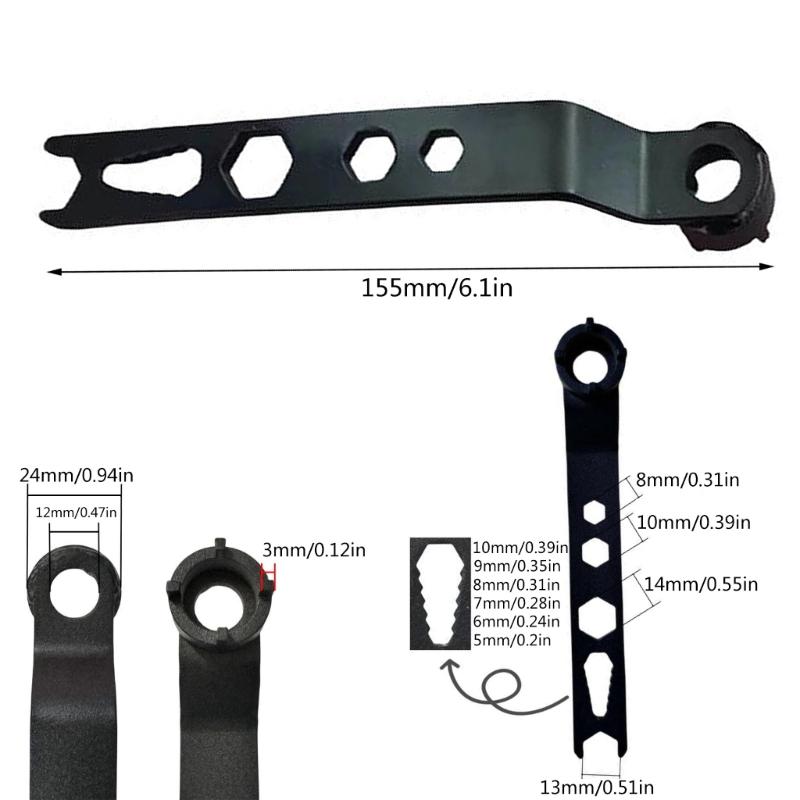 Hardness Tool Four-claw Angle Grinder Thickened Plate Angle Grinder Hand Adjustment Wrench Accessories Removal Wrench