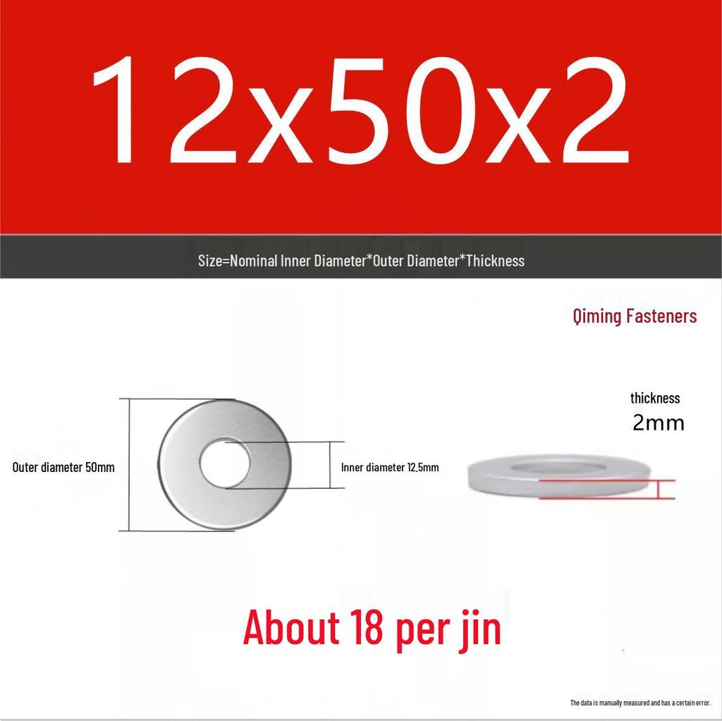 4.8 Grade Galvanized Iron Flat Washer M3-M40 Oversized Metal Screw Gasket Washer