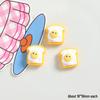 Big Eyes Cheese Resin Toy - Handmade DIY Accessories: Fridge Magnet, Shoe Buckle, Hair Accessory