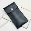Large Capacity PU Leather Ballpoint Pen & Glasses Storage Bag