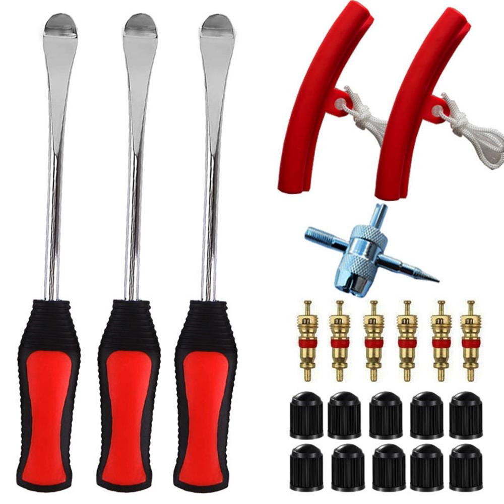 

22Pcs/Set Tire Lever Tool Car Motorcycle Bike Wheel Rim Removal Repair Kit Type A