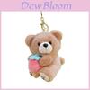 Plush Bear Keychain With Soft Polyester Filling For Backpack Decor And Gift