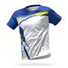 Sportliches, atmungsaktives, dünnes Herren-Fitness-T-Shirt mit Kurzarm und Farbverlauf