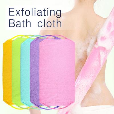 Stretchable Body Exfoliating Shower Neck Back Scrubber Cloth Bath Tool Washcloth