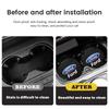 New 2026 Car Sticker 2Pcs Carbon Fiber Coaster Car Water Cup Anti-slip Pad Mat Auto Interior For Ford Focus Fiesta Mondeo Transi