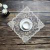 Lace Table Placemat Square Coaster Antique European Embroidery Table Mat  Bar