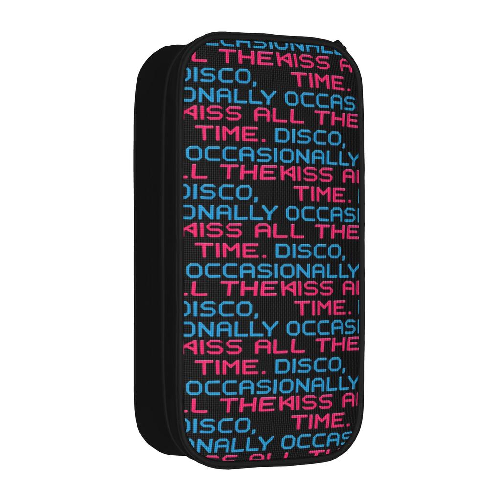 Kiss All The Time Disco Occasionally Harrys Pencil Cases Styles Pen Holder Bags for Student Big Capacity Cosmetic Pencilcases