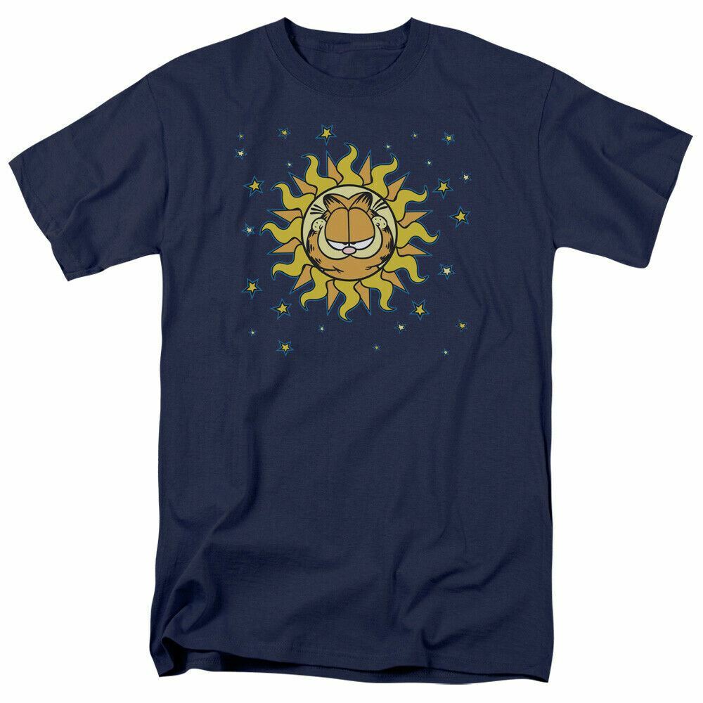 Garfield Celestial T Shirt Mens Licensed Cat Jim Davis Comic Tee Navy S