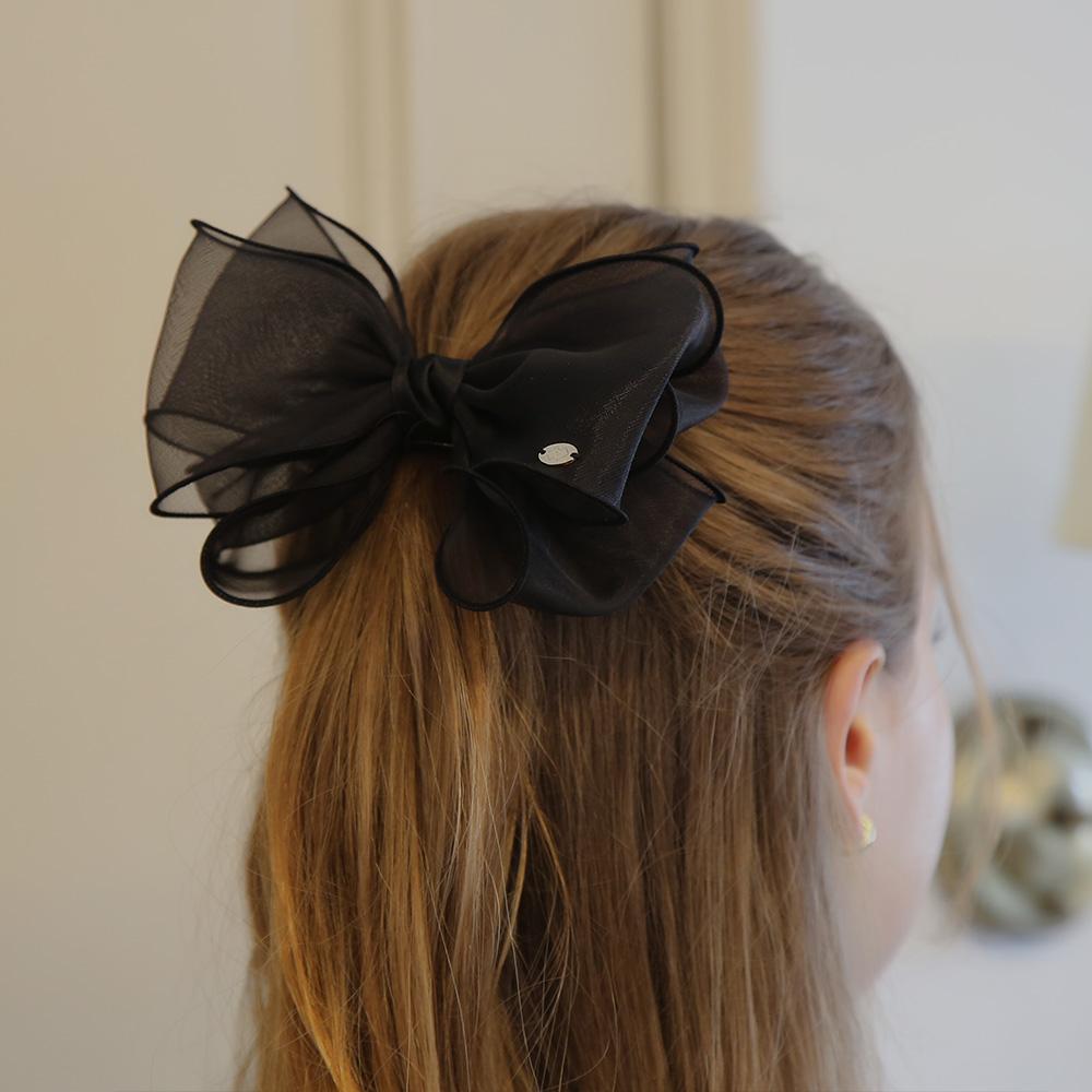 Dieuamour Handmade Double Ribbon Hairpin 3 Colors