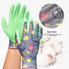 Wasserdichte Gartenhandschuhe Floral Durchstichfeste Schutzhandschuhe Rutschfeste Gartenarbeitshandschuhe Geschenk