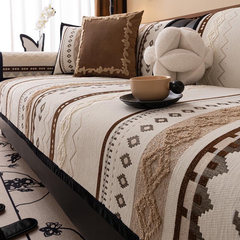 Chenier  New Anti-Cat Scratch Sofa Cushion, Advanced French Non-Slip And Dirt-Resistant Seat Cushion, Cushion Cover Cloth Towel