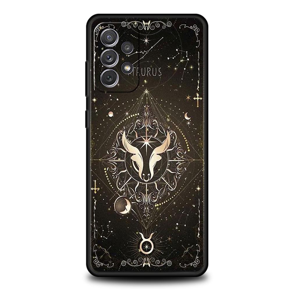 Constellation Phone Case for Samsung Galaxy A55 A35 A15 A14 A25 A54 A51 A71 A72 A73 A32 A52 A52S A41 5G Silicone Shell Capas Bag