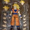 Figurine d'action 16cm Dragon Ball Super Saiyan 3 Goku SHF Anime Mobile PVC Poupée de Collection Figurine Kakarotto Son Goku Modèle Jouets