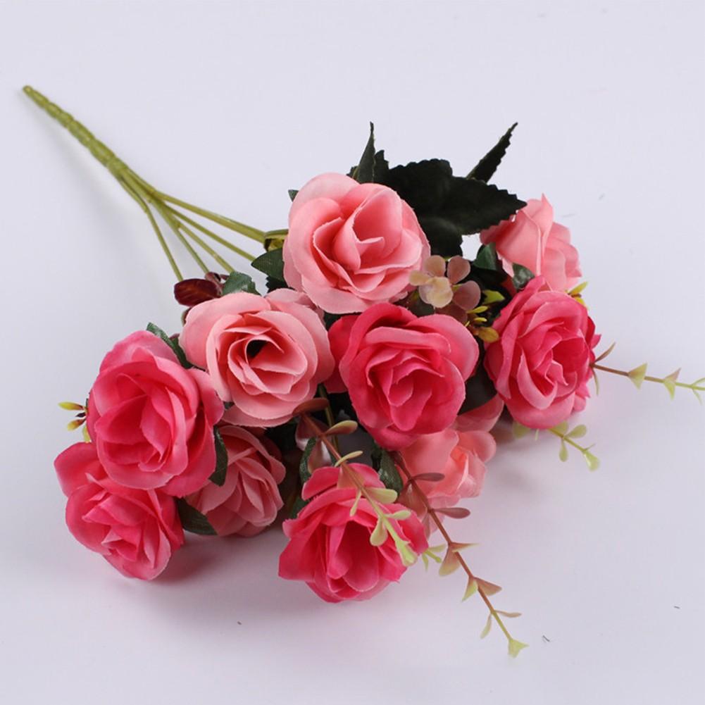Hassle Elegance Maintenance Artificial Roses for Home Bedroom Hotel