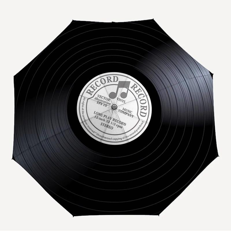 

1pc Vinyl Record Themed High-quality Umbrella,Automatic Opening and Closing Umbrella,Multi-functional Umbrella G0811159