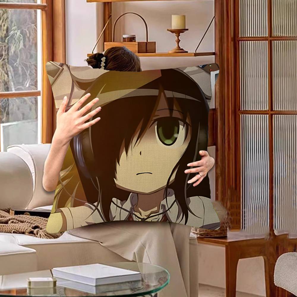 Watamotes KKurokis TTomokos Cushion Cover Pillowcase Upholstery Sofa Throw Pillow Home Decor Pillowcas