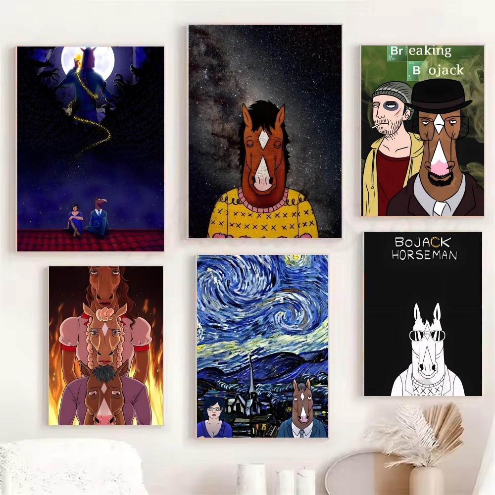 1 stück Lustige B-BoJack Horseman Poster HD Poster Home Room Bar Cafe Decor Kunst Wand Malerei Bild