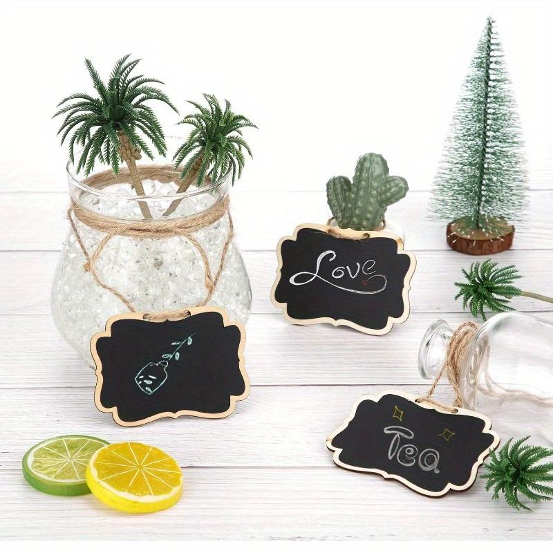 20pcs, Chalkboard Tags Hanging Wooden Mini Chalkboard Signs Wooden Chalkboard Tags, Hanging Chalkboard Labels, Ideal Price Tags, Message Tags
