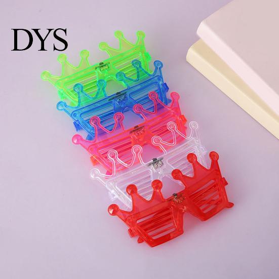 LED Glasses Plastic Light Up for Adults Kids Glow in The Party Dark Neon Eyeglasses Rave Accessories Concert Birthday Supplies Photo Prop