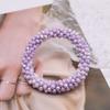 Trendy Bead Bracelet Elastic Handmade Strand Bracelets for Women Gift New Hair Accessory Glass Beads Bracelet