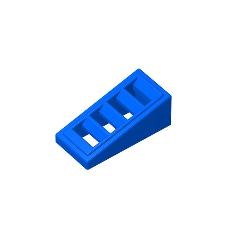 20pcsMOC Assembles Particles 61409 Slope 18° 2 X 1 X 2/3 with 4 Slots Building Block Part DIY Bricks Bulk Model Educational Toy