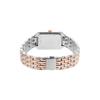Reloj de mujer con indicador de fecha, movimiento de cuarzo, esfera rectangular, elegante y con estilo, correa de acero inoxidable, reloj de pulsera de negocios ES5222