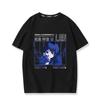 Series Experimental Lain Cotton T-Shirt Japanese Anime Unisex Men's Women's Streetwear Y2k Personality Manga Top Graphic Tees