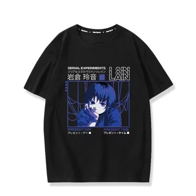 Σειρά Πειραματικών Βαμβακερών T-Shirt με Λινό Κούρεμα Ιαπωνικό Anime Unisex Ανδρικό Γυναικείο Streetwear y2k Personality Manga Top Γραφικά T-Shirt