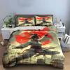 Martial Artist, Red Sun. Bedding Sets Duvet Cover Sets Duvet Covers Pillowcases(1 * Duvet Cover 2 * Pillowcases Without Duvet Insert)