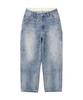 AVIREX UNIVERSAL OVERALL DENIM DOUBLE KNEE PAINTER Size Washed and PANTS, Men's, M, 369, Distressed, 783-5111201