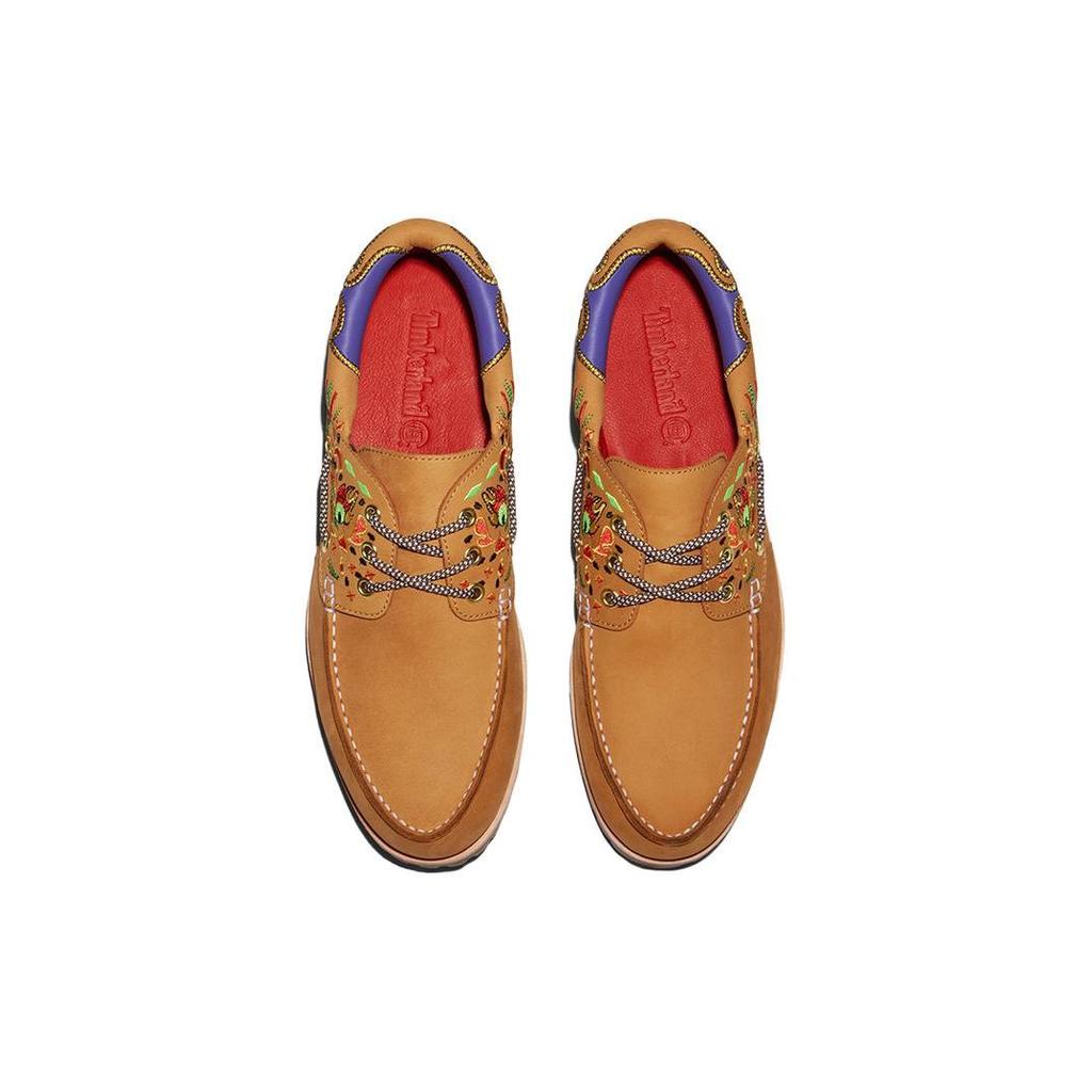 CLOT X Timberland Classic Three-Hole Boat Shoes Men Shoes Wheat A5Z9BW