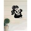 Elegant Mother Child Metal Wall Sculpture Premium Indoor Outdoor Art for Living Room Courtyard Timeless Hanging Home Decor