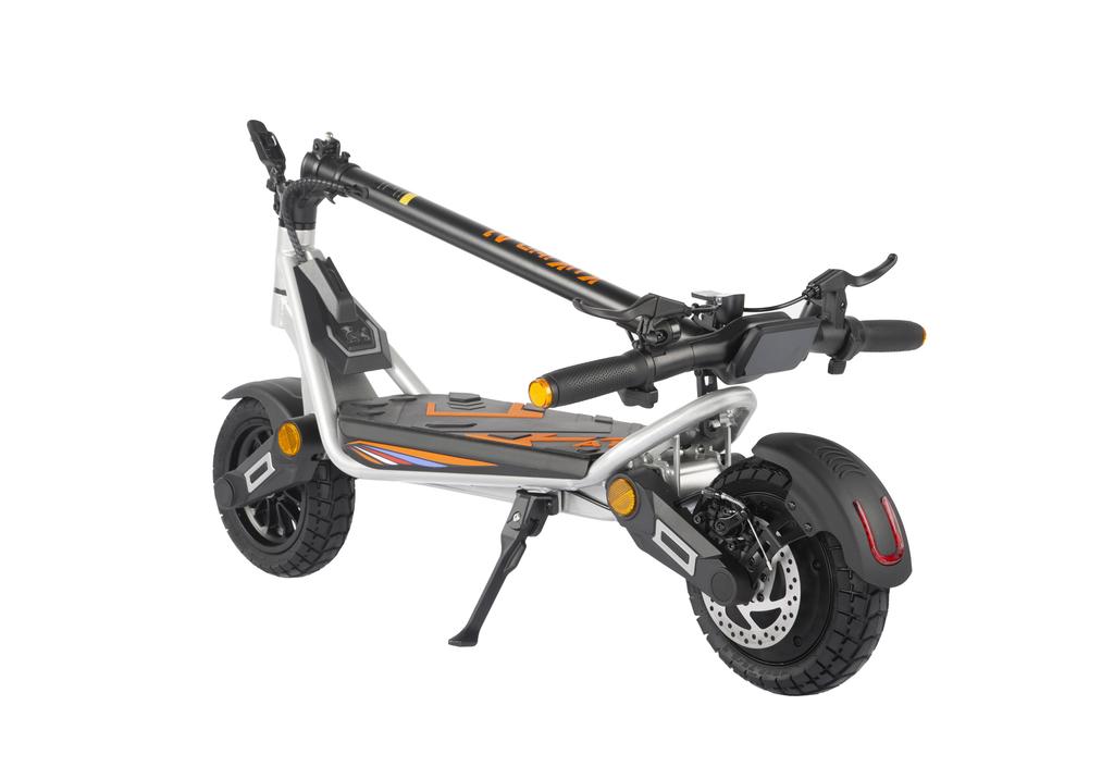 KuKirin A1 Electric Scooter - 45km/h High Speed, 45km Long Range, 800W Motor, Dual Disc Brakes & IPX4 Waterproof-silver(NO ABE)