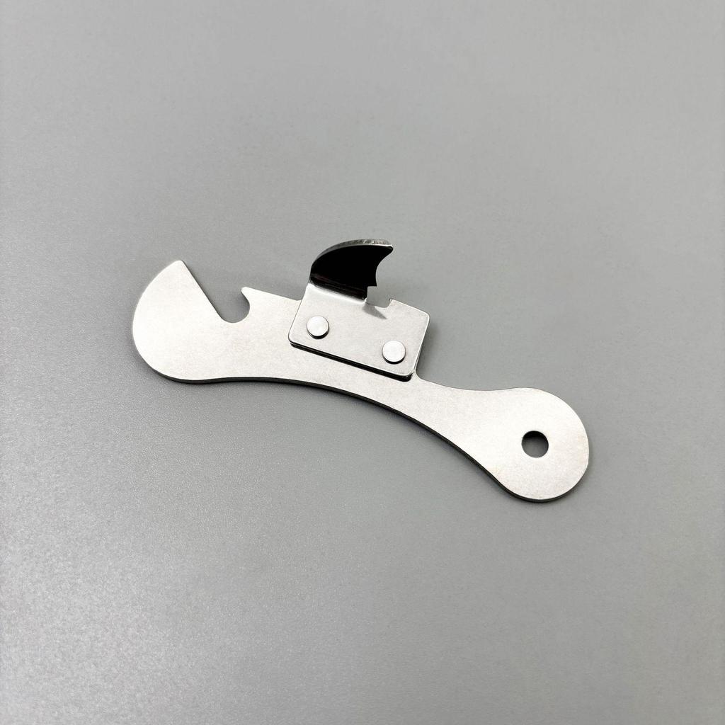 Compact Multifunctional Stainless Steel Can and Bottle Opener