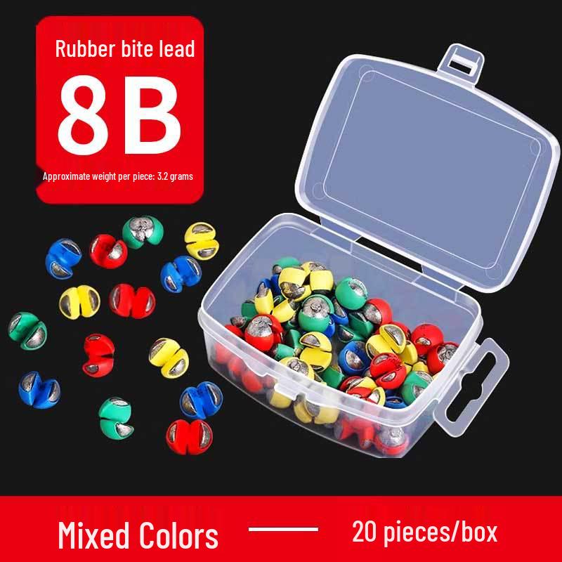 Yizhan Lion Line Bite Resistant Rubber Clip & Sinker Set for Raft Fishing - Water-Resistant Bottom Finder Tool.