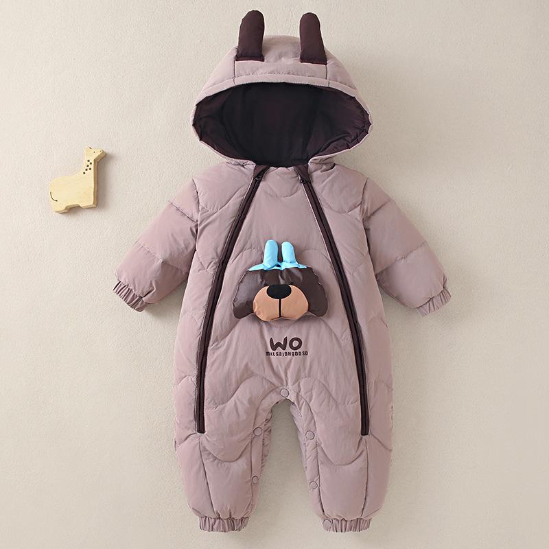 

Новый Национальный Стандарт Детский Пуховый Комбинезон - Зимний Костюм для Ползания для Мальчиков и Девочек 100 cm