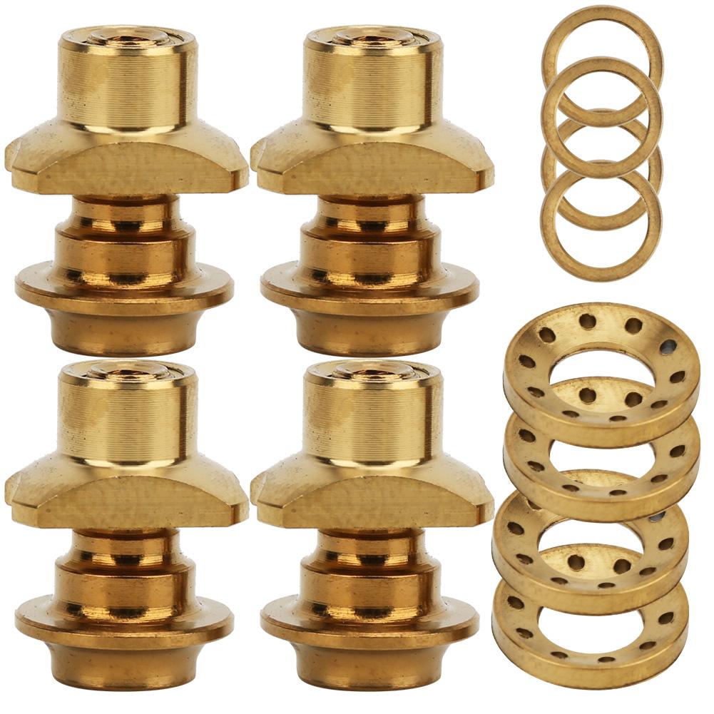 16 Pcs C Clamp Brake Shoes Nuts Kit Bolt Titanium Alloy Screws Set for Road Bicycle Bikegold