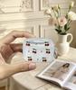 Gel glitter cherry ear case compatible with Apple AirPods Pro 1 protective case and Silver Butterfly AirPods 1