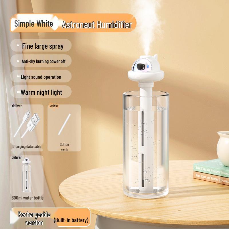 Silent Desktop & Car Humidifier - Large Capacity & Spray, Portable Atomizer for Home & Bedroom