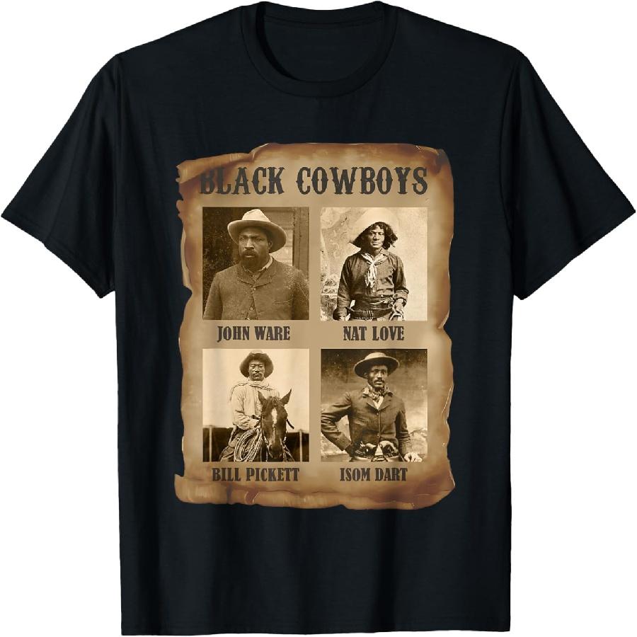 Черная Ковбойская Западная Родео Меланин Черная История Техас Футболка(2) S